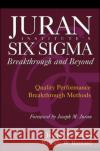 Juran Institute's Six SIGMA Breakthrough and Beyond: Quality Performance Breakthrough Methods de Feo, Joseph 9780071422277 McGraw-Hill Professional Publishing