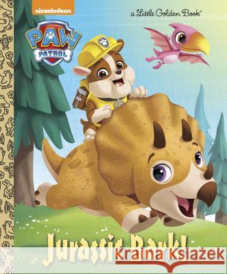 Jurassic Bark! (Paw Patrol) Hollis James Fabrizio Petrossi 9780399558801 Golden Books - książka