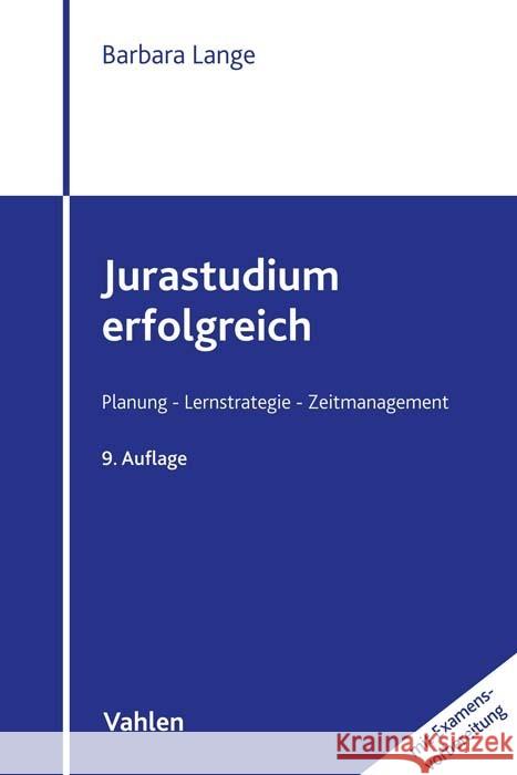 Jurastudium erfolgreich Lange, Barbara 9783800668717 Vahlen - książka