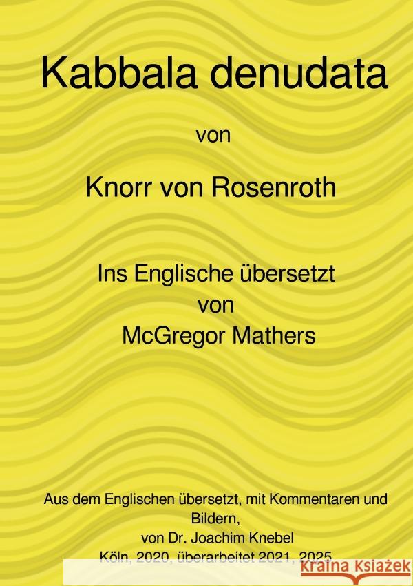 Kabbala denudata Knorr von Rosenroth, Christian 9783819043178 epubli - książka