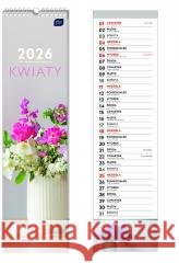 Kalendarz 2026 paskowy 13,5x50cm Kwiaty  5902277382368 INTERDRUK - książka