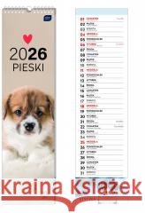 Kalendarz 2026 paskowy 13,5x50cm Psy  5902277382375 INTERDRUK - książka