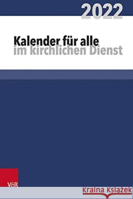 Kalender für alle im kirchlichen Dienst Heinz Behrends 9783525652824 Vandenhoeck & Ruprecht GmbH & Co KG - książka