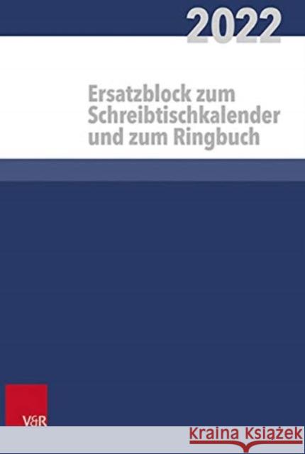 Kalender für alle im kirchlichen Dienst Ersatzblock Heinz Behrends 9783525652831 Vandenhoeck & Ruprecht GmbH & Co KG - książka