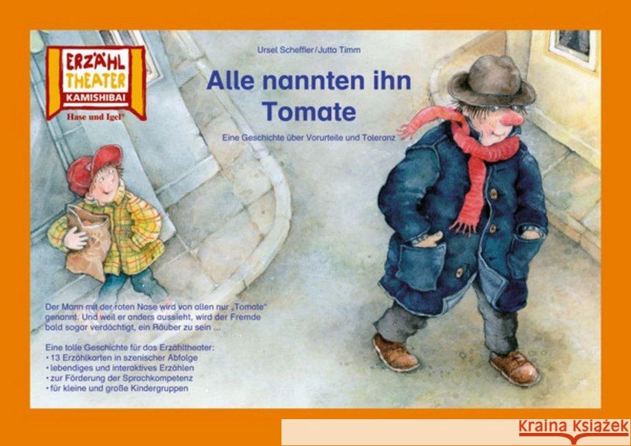 Kamishibai: Alle nannten ihn Tomate : Eine Geschichte über Vorurteile und Toleranz. 13 Bildkarten für das Erzähltheater Scheffler, Ursel 4260505830823 Hase und Igel - książka