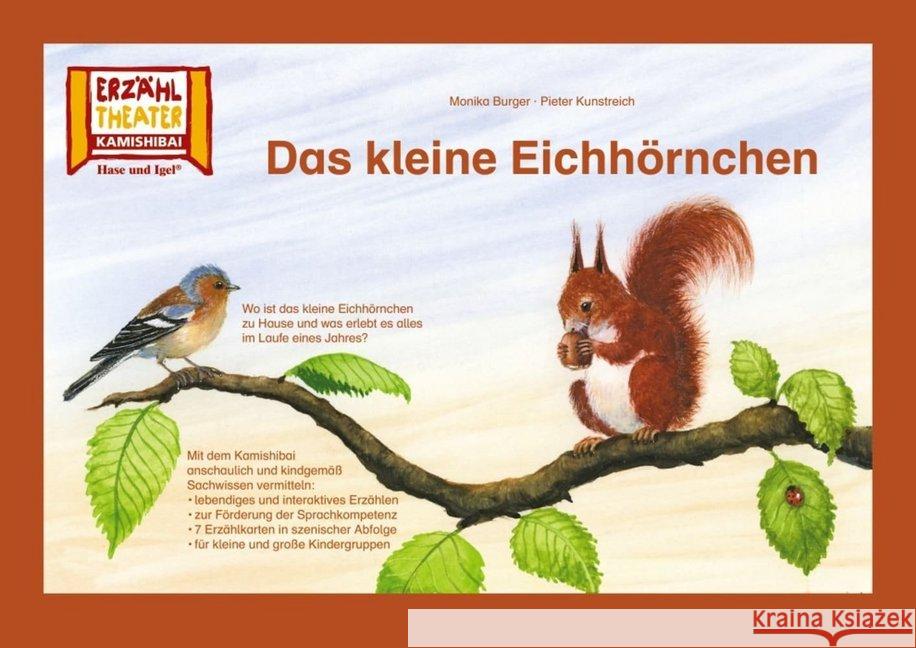 Kamishibai: Das kleine Eichhörnchen : 7 Bildkarten für das Erzähltheater Burger, Monika 4260505830489 Hase und Igel - książka