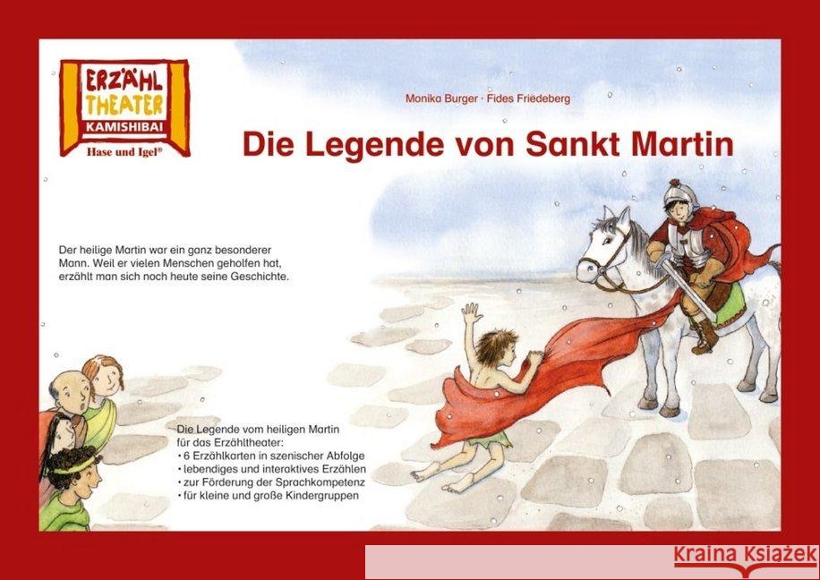 Kamishibai: Die Legende von Sankt Martin : 6 Bildkarten für das Erzähltheater  4260505830199 Hase und Igel - książka