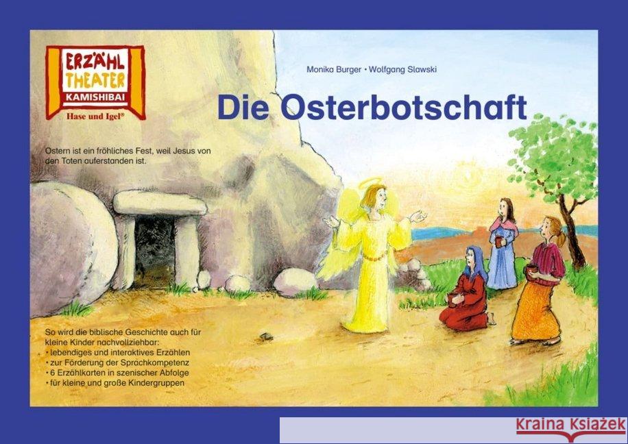 Kamishibai: Die Osterbotschaft : 6 Bildkarten für das Erzähltheater Burger, Monika 4260505830151 Hase und Igel - książka