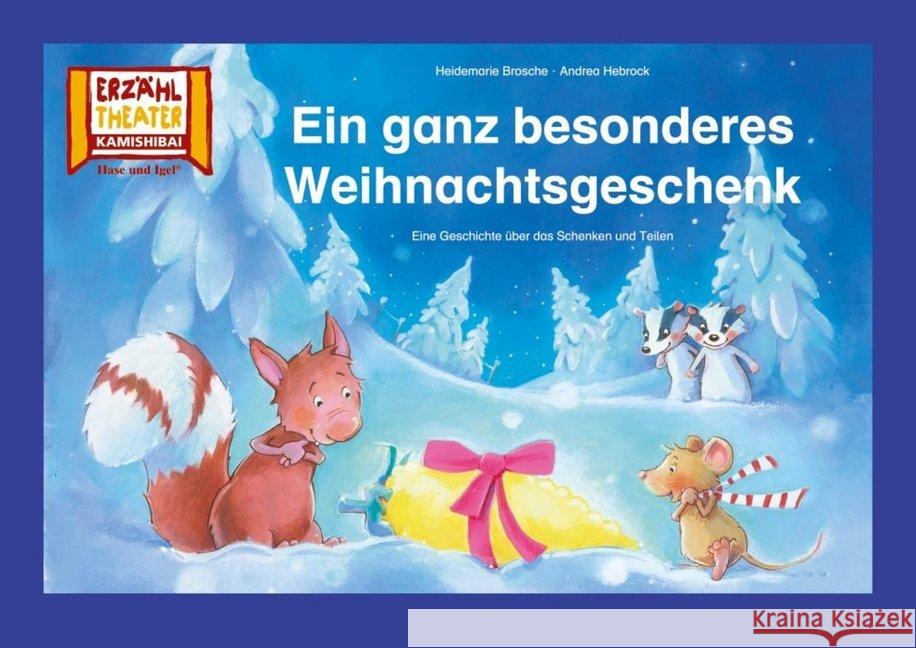 Kamishibai: Ein ganz besonderes Weihnachtsgeschenk Brosche, Heidemarie, Hebrock, Andrea 4260505831141 Hase und Igel - książka