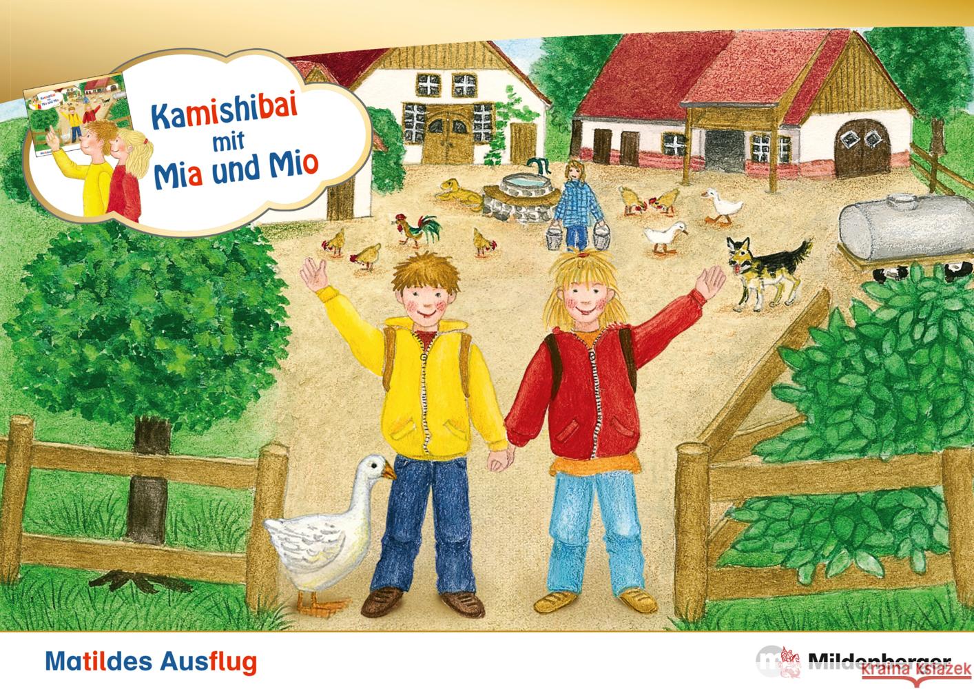 Kamishibai mit Mia und Mio: Matildes Ausflug - Set Erdmann, Bettina 9783619143153 Mildenberger - książka