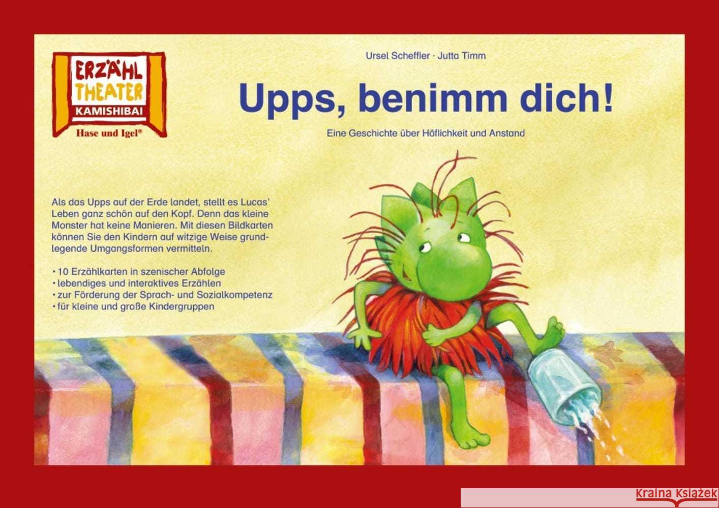 Kamishibai: Upps, benimm dich! Scheffler, Ursel, Timm, Jutta 4260505831493 Hase und Igel - książka
