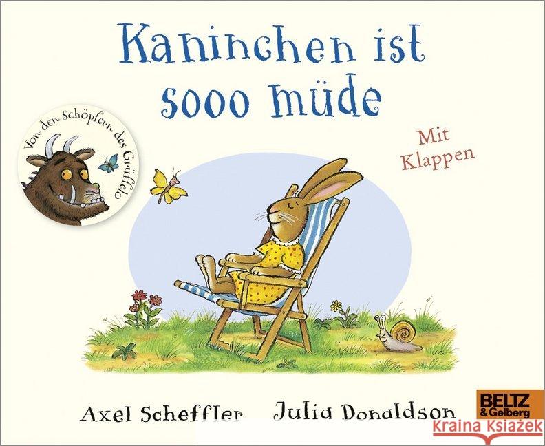 Kaninchen ist sooo müde Scheffler, Axel; Donaldson, Julia 9783407822031 Beltz - książka