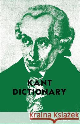 Kant Dictionary Morris Stockhammer 9780806529738 Philosophical Library - książka