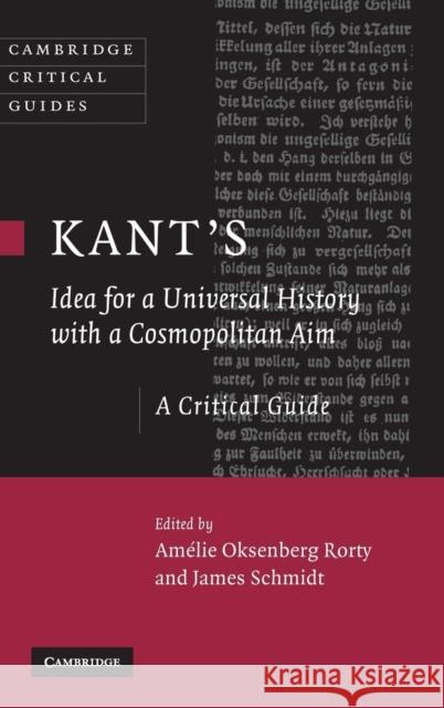 Kant's Idea for a Universal History with a Cosmopolitan Aim  9780521874632 CAMBRIDGE UNIVERSITY PRESS - książka