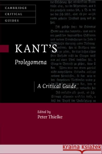 Kant's Prolegomena  9781108733861 Cambridge University Press - książka