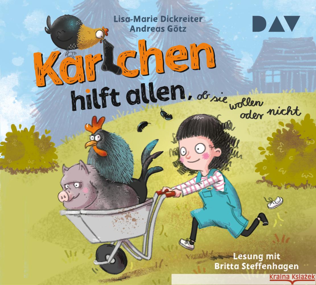 Karlchen hilft allen, ob sie wollen oder nicht, 4 Audio-CD Dickreiter, Lisa-Marie, Götz, Andreas 9783742423955 Der Audio Verlag, DAV - książka