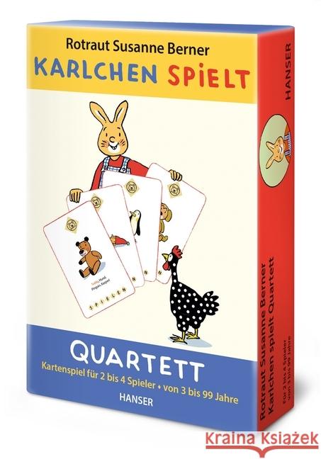 Karlchen spielt, Quartett (Kinderspiel)  9783446247550 Hanser - książka