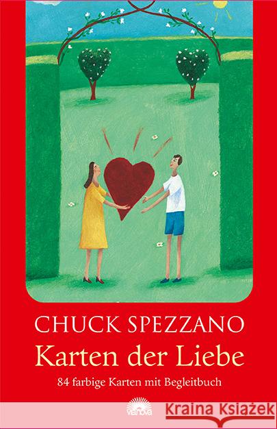 Karten der Liebe, 84 farbige Karten mit Begleitbuch Spezzano, Chuck 9783866164864 Via Nova - książka