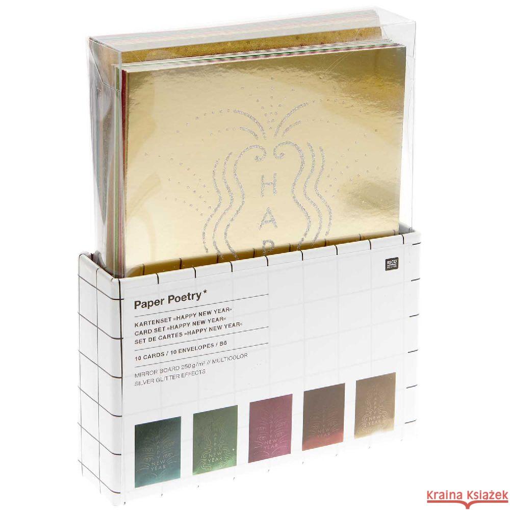 Kartenset Happy New Year, multicolor FSC MIX  4051271414887 RICO-Design tap - książka