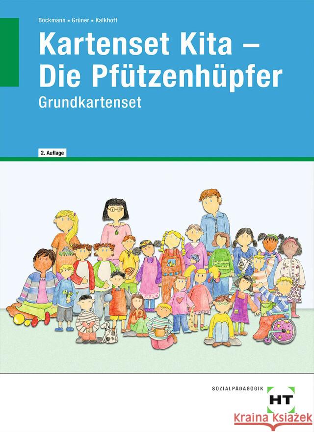 Kartenset Kita - Die Pfützenhüpfer Böckmann, Anja, Grüner, Yvonne, Kalkhoff, Simon 9783582847720 Handwerk und Technik - książka