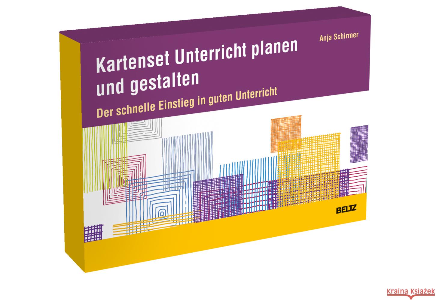 Kartenset Unterricht planen und gestalten Schirmer, Anja 4019172200329 Beltz - książka