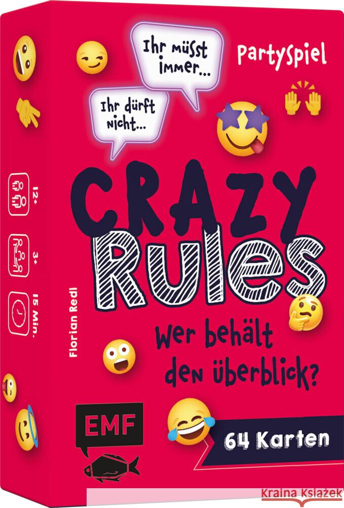 Kartenspiel: Crazy Rules - Wer behält den Überblick? Redl, Florian 4260478342231 Edition Michael Fischer - książka