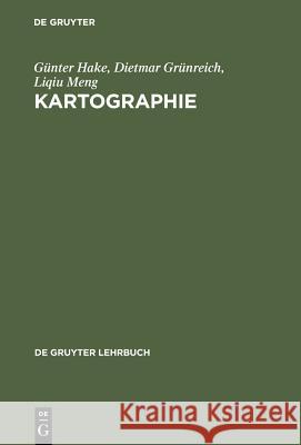 Kartographie Hake, Günter 9783110164046 Gruyter - książka