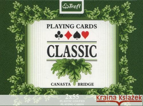 Karty - Classic 2x55 listków TREFL Praca Zbiorowa 5904262151010 Trefl - książka