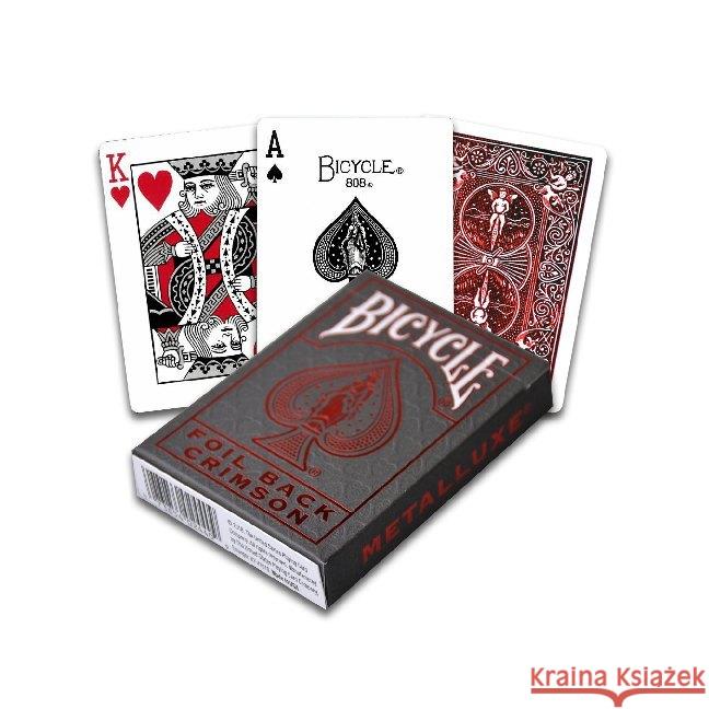 Karty Metalluxe czerwone BICYCLE  0073854024409 Bicycle - książka