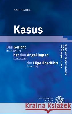 Kasus Sahel, Said 9783825368661 Universitätsverlag Winter - książka