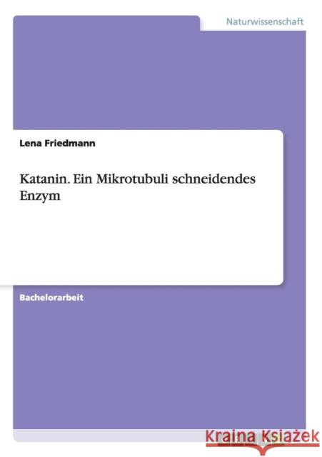 Katanin. Ein Mikrotubuli schneidendes Enzym Lena Friedmann 9783668028111 Grin Verlag - książka