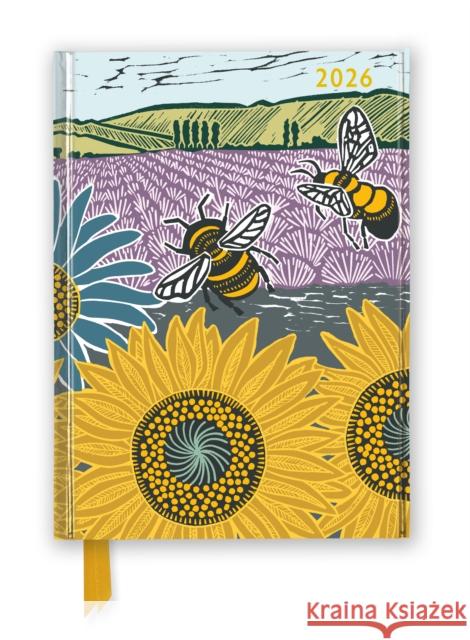 Kate Heiss: Sunflower Fields 2026 Luxury Diary Planner - Page to View with Notes Flame Tree Studio 9781835624654 Flame Tree Publishing - książka