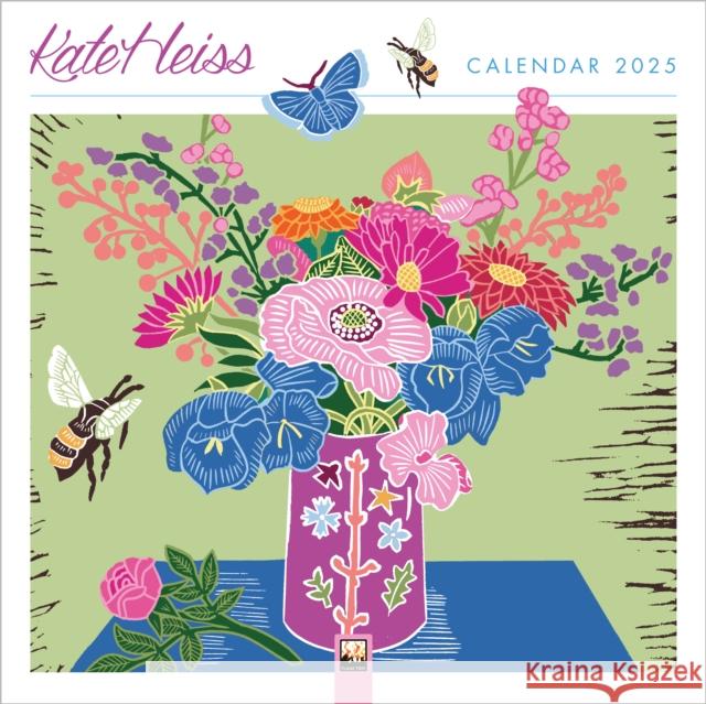 Kate Heiss Wall Calendar 2025 (Art Calendar) Flame Tree Studio 9781835620489 Flame Tree Calendars - książka