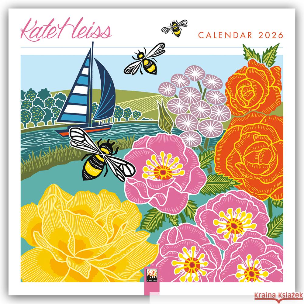 Kate Heiss Wall Calendar 2026 (Art Calendar) Flame Tree Studio 9781835623633 Flame Tree Publishing - książka
