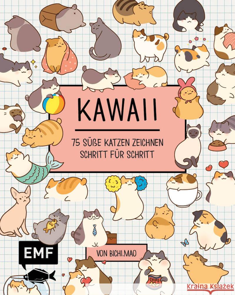 Kawaii: 75 süße Katzen zeichnen - Mit Schritt-Anleitungen Yong, Olive 9783745918076 Edition Michael Fischer - książka