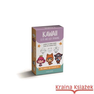 Kawaii Cute and Easy Drawing Deck: Learn to Draw More Than 50 Characters!  9781446314746 David & Charles - książka