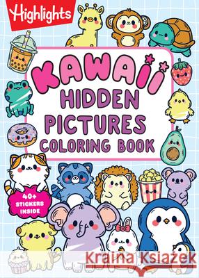 Kawaii Hidden Pictures Coloring Book Highlights 9781639624409 Highlights Press - książka