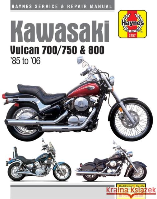 Kawasaki Vulcan 700 (1985), Vulcan 750 (85-06), Vulcan 800 (95-05), Vulcan 800 Classic (96-02) & Vulcan 600 Drifter (99-06) Haynes Publishing 9781620922897 Haynes Manuals - książka