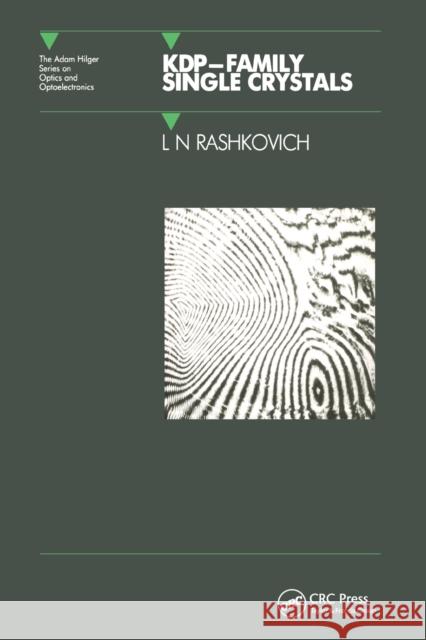 KDP - Family Single Crystals Rashkovich, L. N. 9780367403027 CRC Press - książka