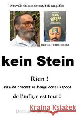 Kein Stein: la théorie LeClercq, Bruno Paul 9781539986379 Createspace Independent Publishing Platform - książka