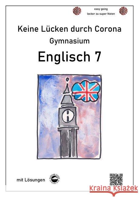 Keine Lücken durch Corona - Englisch 7 (Gymnasium) : Mit Lösungen Arndt, Monika 9783946141860 Durchblicker Verlag - książka