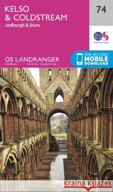 Kelso & Coldstream, Jedburgh & Duns Ordnance Survey 9780319261729 Ordnance Survey - książka