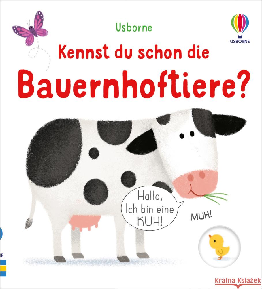 Kennst du schon die Bauernhoftiere? Oldham, Matthew 9781789417654 Usborne Verlag - książka