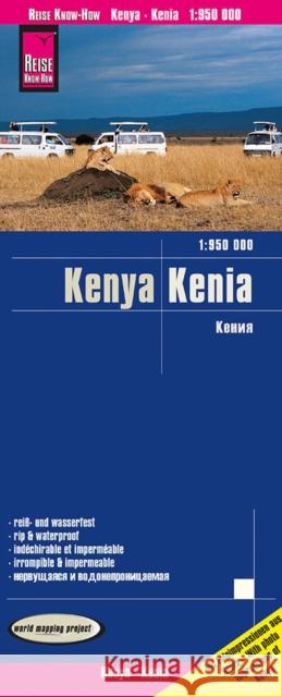 Kenya (1:950.000)  9783831773640 Reise Know-How Verlag Rump - książka