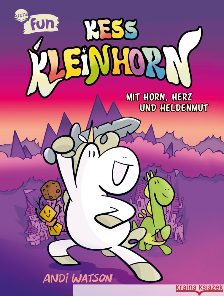 Kess Kleinhorn. Mit Horn, Herz und Heldenmut Watson, Andi 9783401607900 Arena - książka