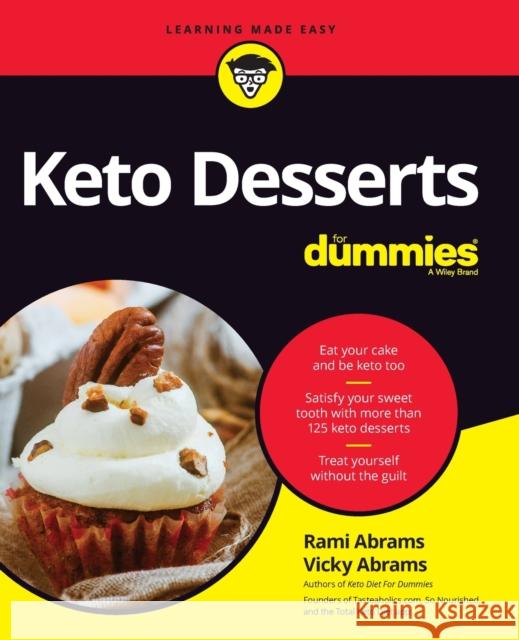 Keto Desserts for Dummies Abrams, Rami 9781119696438  - książka