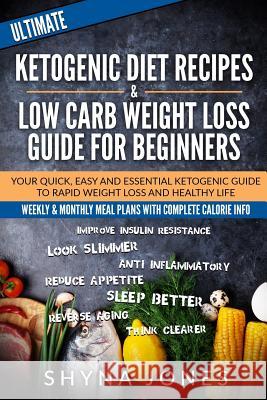 Ketogenic Diet Recipes Cookbook & Low Carb Weight Loss Guide for Beginners Shyna Jones 9781544606200 Createspace Independent Publishing Platform - książka