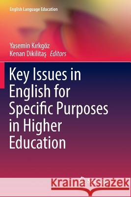 Key Issues in English for Specific Purposes in Higher Education  9783319889054 Springer - książka