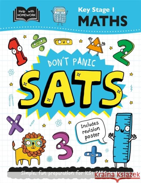 Key Stage 1 Maths: Don't Panic SATs Igloo Books 9781838526696 Bonnier Books Ltd - książka