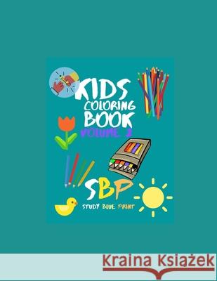 Kids Coloring Book Volume 2 Study Blue Print   9798552608294 Independently Published - książka